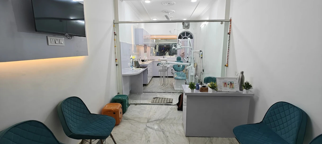 Modern clinic interior with comfortable seating